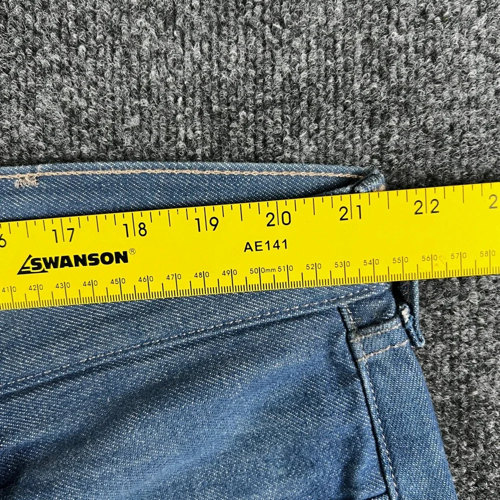 Levi's 501XX‎ Original Fit Blue Jeans Button Fly Mens Measures Size 42x30 Baggy